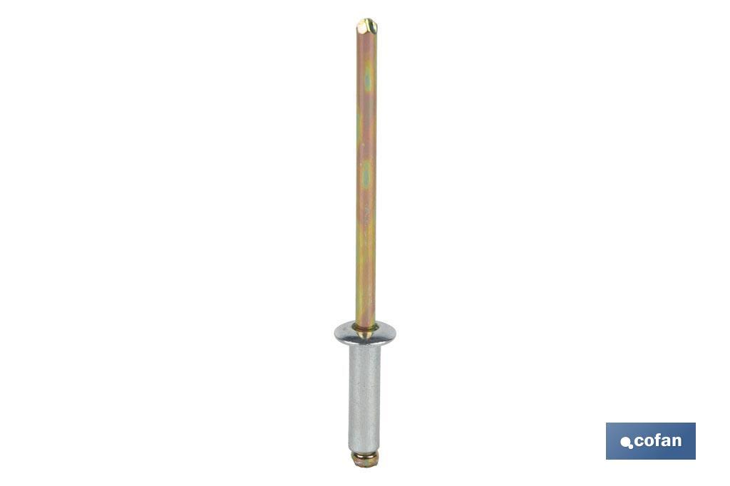 REMACHE ACERO  4 X 25 MM