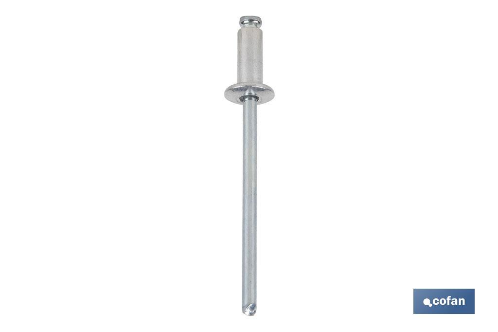 REMACHE ALUMINIO NORMAL 6 X 8 MM