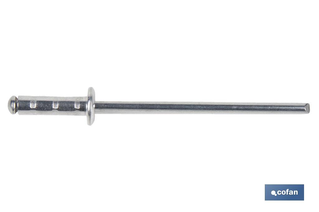 REMACHE ALUMINIO MULTIGRIP 4,8 X 18 MM