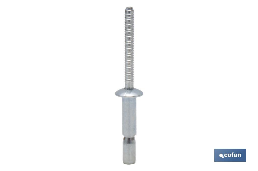 REMACHE ACERO ESTRUCTURAL 6,4 X 14 MM