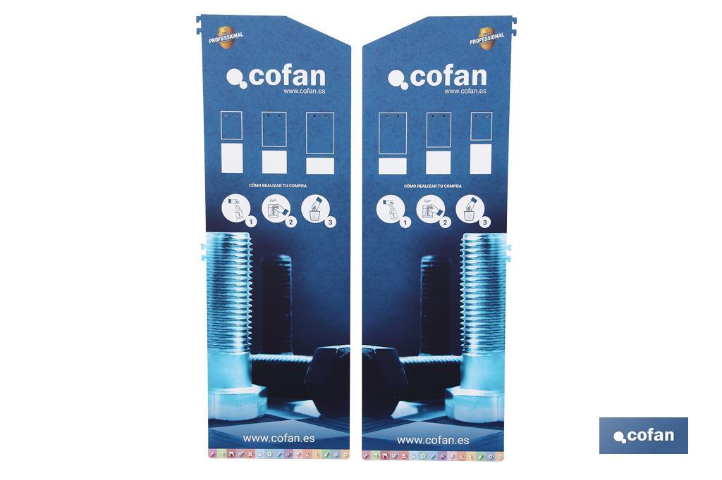 LATERALES PARA EXPOSITOR GONDOLA 400 x 1450 MM (2 PIEZAS)