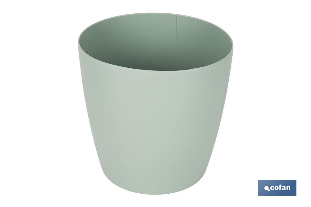 MACETA CAMELIA COLOR VERDE TURQUESA  14X13.8cm