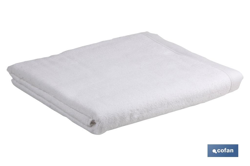 Toalla de lavabo en Color Blanco | Modelo Paloma | 100% algodón | Gramaje 580 g/m² | Medidas 50 x 100 cm